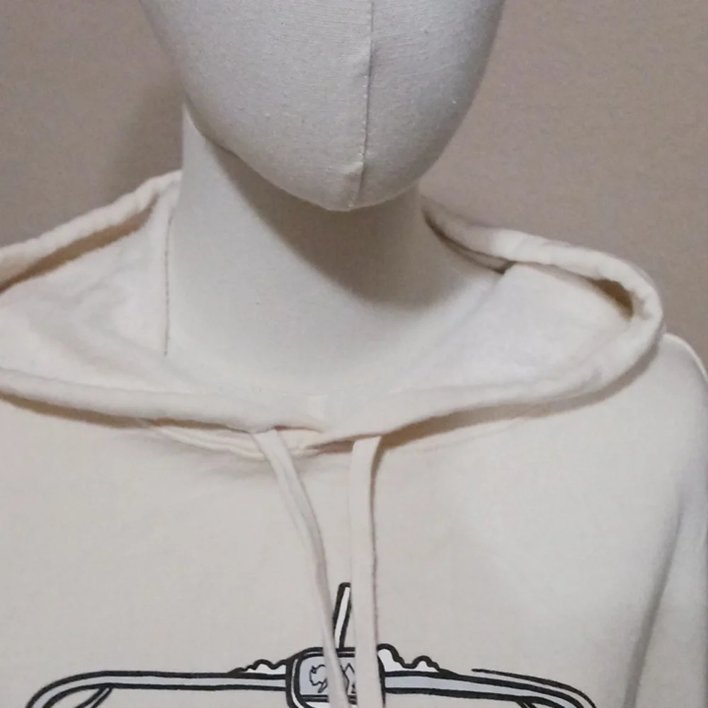 Wild Tribute- Ski Bums Women's Cream Graphic Hoodie - Picture 7 of 13